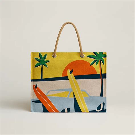 hermes tote sac plage cabas|hermes men's totes.